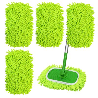 4PCS 10''-12'' Car Wash Brush,Chenille Microfiber Car Wash Mitt Set