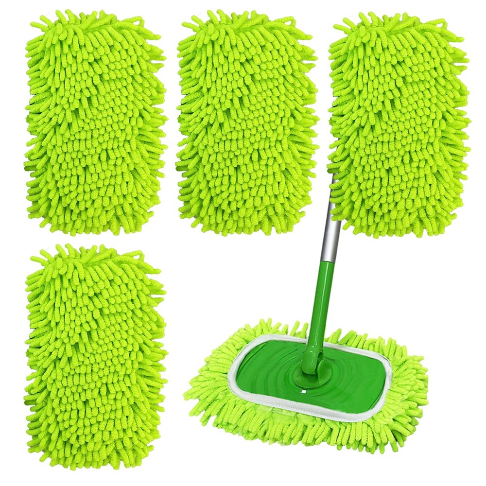4PCS 10''-12'' Car Wash Brush,Chenille Microfiber Car Wash Mitt Set