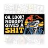 Oh Look Nobody Gives a Shit | Bumper Sticker or Car Magnet | Funny Joke Prank Stay Back Waterproof Magnetic Bumper for Trucks Vans Cars [7.5x3.75] view 1