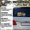 Oh Look Nobody Gives a Shit | Bumper Sticker or Car Magnet | Funny Joke Prank Stay Back Waterproof Magnetic Bumper for Trucks Vans Cars [7.5x3.75] view 4