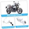 Luxshiny Motorcycle Handle Lock Motorcycle Anti Theft Lock Anti Theft Throttle Bike Accessories Dirtbike Accessory Aluminum Alloy Silver view 3