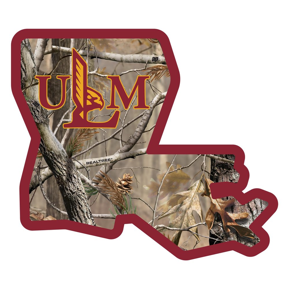 University of Louisiana Monroe RT 10-Inch Camouflage Vinyl Sticker - Officially Licensed