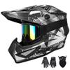 Youth Adult Dirt Bike Helmet DOT Approved Motocross Helmet for ATV BMX view 1
