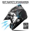 Youth Adult Dirt Bike Helmet DOT Approved Motocross Helmet for ATV BMX view 2