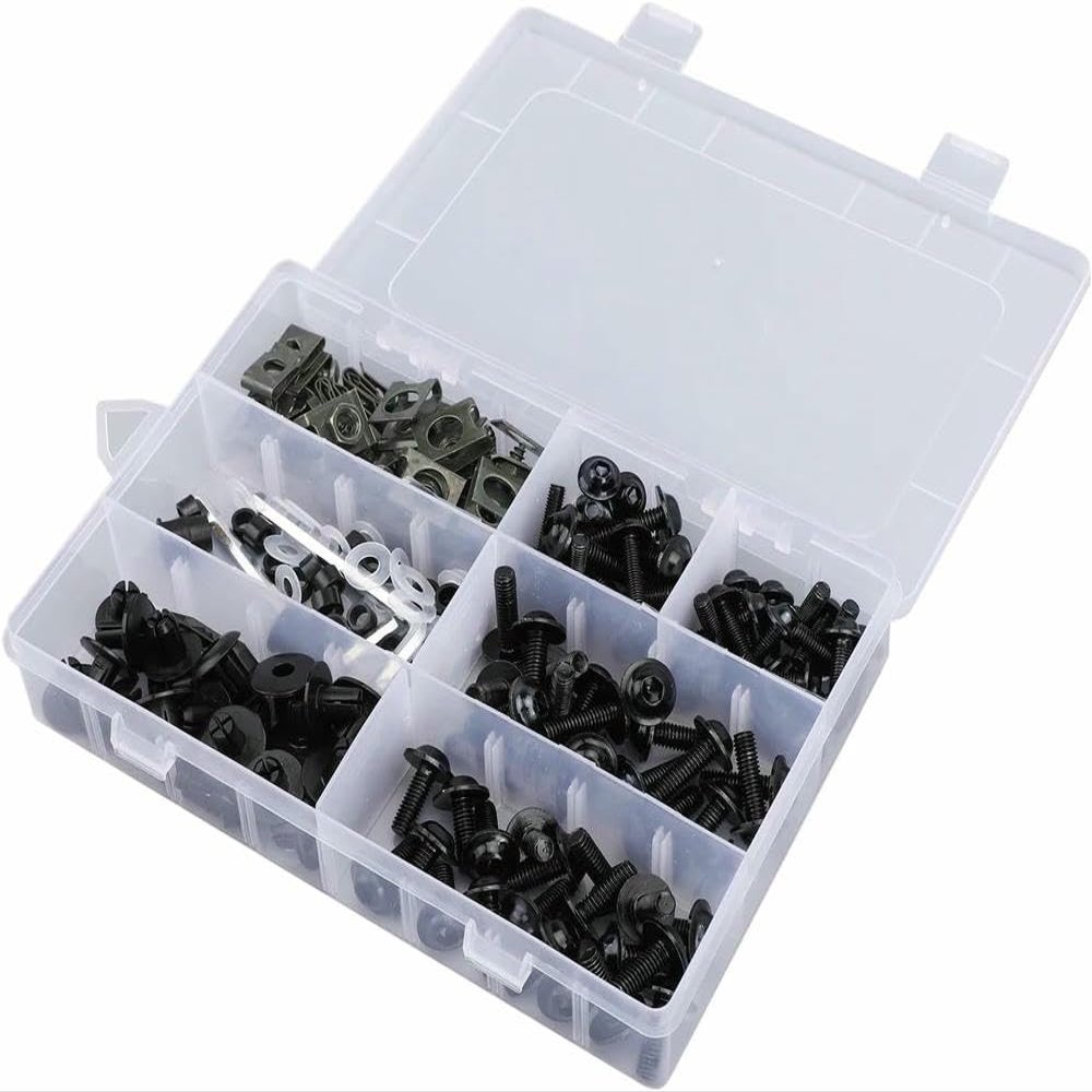 ZLKIDENG - Motorcycle Fairing Bolt Windshield Bolts Screw Set Screws Clips Bolt Nuts 177pcs for Kawasaki Concours 14 ZG1400A 14 ZG1400C 14 ZG1400B 2009 2012 2013 2014 2016