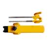 ZIMISI Car Steering Wheel Lock, Adjustable Length Heavy Duty Wheel Lock with 2 Keys, Double Hooks Security Anti-Theft Car Device for Most Cars, SUVs, Trucks, Pickups (Yellow) view 1