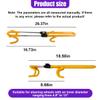 ZIMISI Car Steering Wheel Lock, Adjustable Length Heavy Duty Wheel Lock with 2 Keys, Double Hooks Security Anti-Theft Car Device for Most Cars, SUVs, Trucks, Pickups (Yellow) view 2