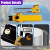 ZIMISI Car Steering Wheel Lock, Adjustable Length Heavy Duty Wheel Lock with 2 Keys, Double Hooks Security Anti-Theft Car Device for Most Cars, SUVs, Trucks, Pickups (Yellow) view 3