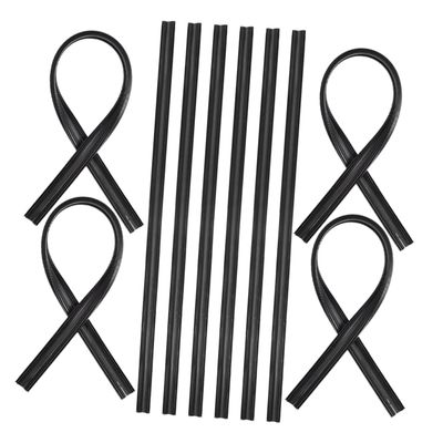 DECHOUS 10pcs Windshield Wiper Refill Rubber Inserts Durable Weather Resistant Wiper Rubber Strips for Easy Installation Compatible with Various Vehicles