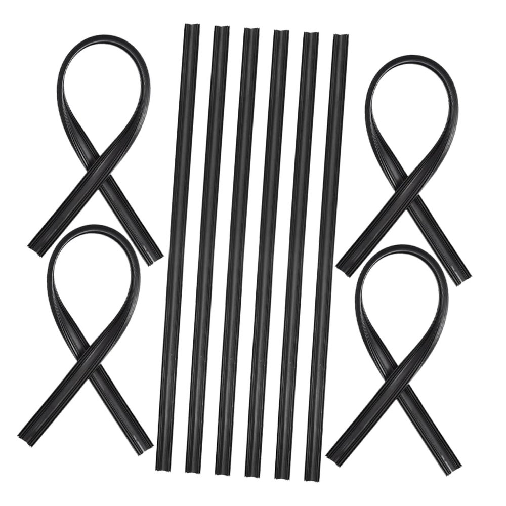 DECHOUS 10pcs Windshield Wiper Refill Rubber Inserts Durable Weather Resistant Wiper Rubber Strips for Easy Installation Compatible with Various Vehicles