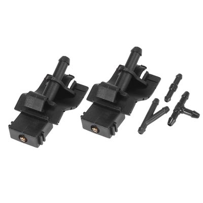 Edinstry Front Windshield Washer Nozzle Kit with Hose Connectors Replacement for Toyota RAV4 4Runner Corolla Highlander Matrix Scion tC xB xD OE 85381-12300