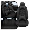 ACDY Car Seat Covers Fit for Land_Rover Discovery 2000-2026, Stylish Sport Seat Covers, Waterproof Wear-Resistant Premium Nappa Leather Car Seat Cover.(Full Set with Pillow/Pure Black) view 1
