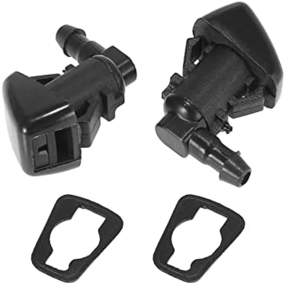 2 Pack Car Windshield Washer Wiper Water Jet Spray Nozzle for Dodge Nitro 3.7l 4.0l V6 2007-2011 for Jeep Liberty 3.7l V6 2008-201255157319aa, 4806312aa