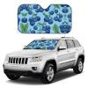 Delicious Blueberries Small Car Windshield Sunshade - efficient Heat Insulation and Cooling, Foldable and Portable for Storage view 2