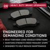 QUALITY-BUILT Workforce Semi-Met Rear Brake Pads w/Hardware BP1317M view 4