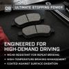 QUALITY-BUILT Black Series Ceramic Rear Brake Pads w/Hardware BP1304C view 4