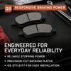 QUALITY-BUILT Standard Semi-Met Rear Brake Pads BP1037M view 4