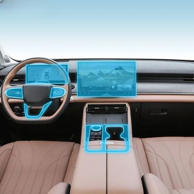 Car Interior Film Dashboard Piano Board Shift Center Console Anti-Scratch Transparent TPU Protection Film,for Chery Tiggo 8 2024-2025 (Style for LHD)