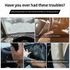 Fit for Nissan Frontier 2005-2021,Hand Sewn Steering Wheel Cover,Black Steering Wheel Cover Leather Breathable,Used in All Seasons view 4