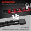 WORKPRO Magnetic Socket Organizer, 1/2" Drive Aluminum Alloy Socket Holder with 10 PC Removable Socket Clips for Quick Customization, Socket Rail for Tool Box Drawer (Sockets Not Included) view 4