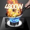 Burner Gas Cooker gas hob 4.8KW Built-in Gas Stove 6mm Black Crystal Explosion-proof Glass Panel Cooktop Hob With Safety Child Lock Knob & Accidental Flameout Protection(Ng) view 4