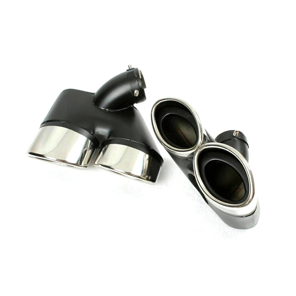 1 Pair Car Exhaust Muffler Tip Tips Car Tuning Compatible For Mercedes W211 E Class E240 E280 E320 E350 E430 E500 E63 2002-2007