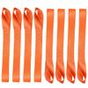 ZIMISI 8PCS Soft Loop Tie Down Straps, 1"x 12" Loop Straps with 4500Lbs Breaking Strength & 1500Lbs Load Capacity, Motorcycle Tie Down Straps for Securing ATV, UTV, Dirt Bikes, Lawn Equipment (Orange) view 1