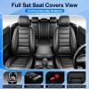 Fit Mazda 3 Seat Covers Custom Fit for Mazda 3 2010-2026 2027, Black view 2