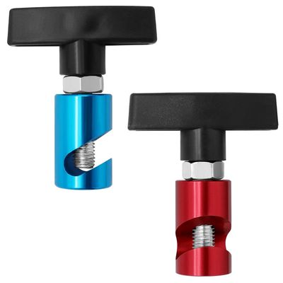 TorSor 2 Pack Front Hood Gas Struts Safety Lock Clamp Stopper Non-Falling Retainer Clips for Hood Lift Supports Shock Struts Gas Springs Hood Bonnet Car Tailgate Engine Cover