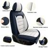AFUNTIO for Pickup Truck GMC Canyon 2004-2024 2025 Seat Covers,Car Seat Cover Protector,Waterproof Front Car Seat Covers(Luxury-Blue&White) view 4