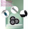 Ruidee 4 Pcs Luggage Suitcase Replacement Wheels 70x24mm Wear-Resistant Luggage Wheels Rubber Rotating Wheel Low Noise for Trolley Travel Case Carry-on Roller Bag (SXL/70x24mm) view 3