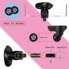 Ruidee 4 Pcs Luggage Suitcase Replacement Wheels 70x24mm Wear-Resistant Luggage Wheels Rubber Rotating Wheel Low Noise for Trolley Travel Case Carry-on Roller Bag (SXL/70x24mm) view 4