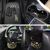 gearider Mushroom Car Seat Cover Full Set with Steering Wheel Cover Seatbelt Pads Car Cup Mat Flower Auto Garbage Bin Keychain USA Flag Air Vent Storage Pouch, 12 PCS view 3