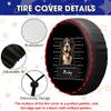 Bad Dogo Argentino Dog Decor Black Spare Tire Cover Bad Dog Wheel Tire Cover Fit for Car, SUV, Rv, Trailer, Truck, Protects Against Dust, Sun and Increases the Life of Tyres, 14-18 Inches view 4