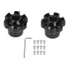 Glomora 2PCS Wheel Fork Frame Sliders,Crash Protection CNC Aluminium Alloy Universal Front Fork Wheel Crash Protector Cups Fit for Motorcycles Bikes (Black) view 1