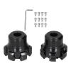 Glomora 2PCS Wheel Fork Frame Sliders,Crash Protection CNC Aluminium Alloy Universal Front Fork Wheel Crash Protector Cups Fit for Motorcycles Bikes (Black) view 2