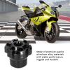 Glomora 2PCS Wheel Fork Frame Sliders,Crash Protection CNC Aluminium Alloy Universal Front Fork Wheel Crash Protector Cups Fit for Motorcycles Bikes (Black) view 4