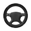 SwpWab Austria Flag Heartbeat Auto Stretch Steering Wheel Cover Skidproof Available for Most Trucks, Suvs, Cars, 14.5-15.5 Inch view 2