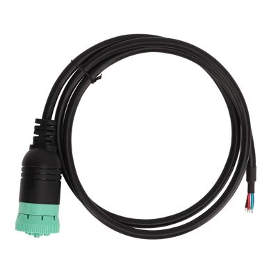 J1939 9 Pin Female to Open Plug Diagnostic Cable, Install Auto Diagnostic Connector Tool, Made of Durably ABS Material, 1m Cable with Excellent Flexibility