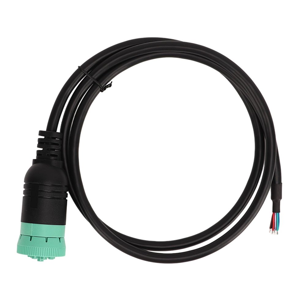 J1939 9 Pin Female to Open Plug Diagnostic Cable, Install Auto Diagnostic Connector Tool, Made of Durably ABS Material, 1m Cable with Excellent Flexibility