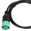 J1939 9 Pin Female to Open Plug Diagnostic Cable, Install Auto Diagnostic Connector Tool, Made of Durably ABS Material, 1m Cable with Excellent Flexibility view 2