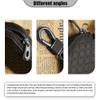HQRNYP Key Fob Cover with Keychain, Key Fob Holder, Anti-Scratch Bag with Zipper, Leather Keychain Case Holder Fit Remote Key (Black) view 3