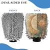 KLL 2 Pack Car Wash Mitts Non Scratch Car Cleaning Mitt M Boho Vintage Moon and Sun view 2
