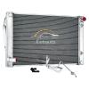 Cubauto 3 Row Radiator+ Condenser Combo For 2008-2013 Infiniti G25 G35 G37 Condenser for Nissan 370Z 3.7L Aluminum Crossflow Radiator + AC Condenser view 2