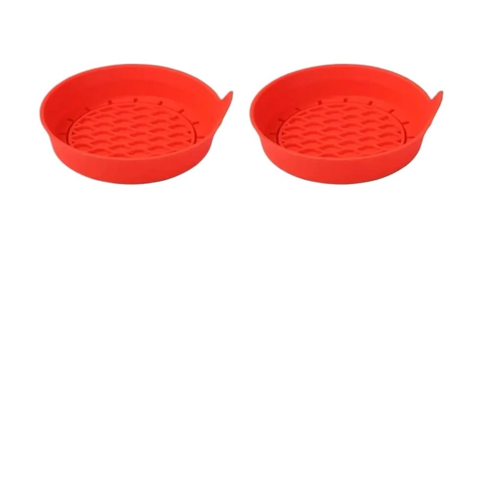 Car Cup Coaster 6pcs Car Cup Holder Coaster Silicone Insert Universal Non-Slip Car Accessories Silent Cup Pad for Most Auto Interior(Red)