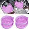 Car Cup Coaster 6pcs Car Cup Holder Coaster Silicone Insert Universal Non-Slip Car Accessories Silent Cup Pad for Most Auto Interior(Red) view 3