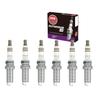 6 pc NGK Ruthenium HX Spark Plugs compatible with BMW 530xi 3.0L L6 2006-07 view 1