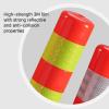 Rubber Parking Bollards for Driveway,Industrial Safety Bollards,Reflective Channelizer Post,Driveway Blocker for Road Safety,Safety Barrier Bollard for Driveways,for Parking Barrier, Road Safety(White view 3