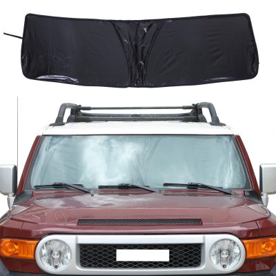 Car Windshield Sun Shade Compatible with Toyota FJ Cruiser 2007-2021 Auto Windshield Sunshades Foldable Blocks UV Rays Sun Visor to Keep Your Vehicle Cool and Damage Free (Style D)