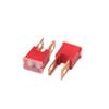 10Pcs 32V 50A Red Plastic Push-in Type Male PAL Blades Fuse for Cars Vehicle view 2